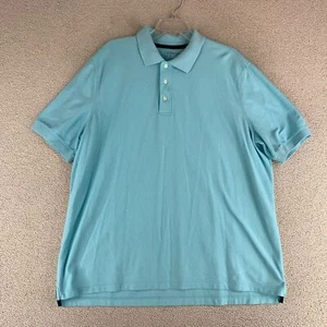 Polo de golf Croft & Barrow Performance para hombre XL azul tejido manga corta algodón - Imagen 1 de 8