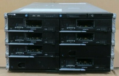 Hitachi Compute Blade CB500 +6x 520H B1 Servers 10x E5-2640 2x E5-2603 336GB Ram - Image 1 of 3