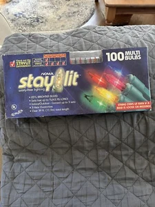 Noma Stay lit 100 Multi bulbs indoor/outdoor worry-free lighting NOS - Picture 1 of 2