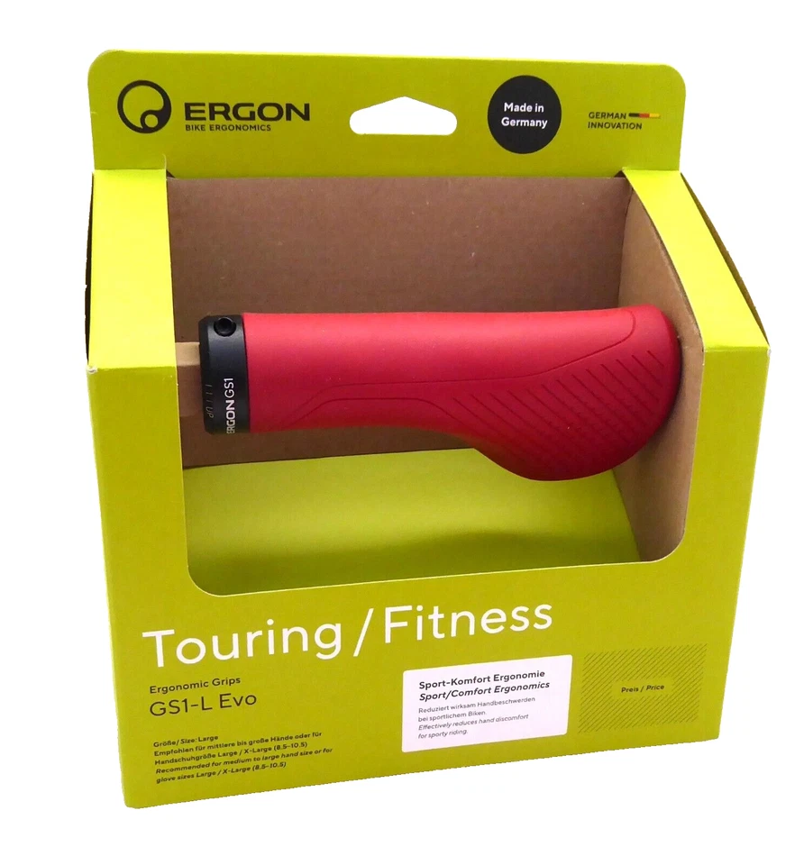 Ergon GS1 Evo Grips - Large, Red - Image 1 of 1