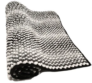 2 Piece Bath Mat Set Non Slip Toilet Pedestal Soft Shaggy Chenille Bobble or 1pc - Picture 1 of 8