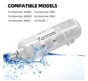 Confezione 2 filtri frigorifero e acqua 9081 Kenmore 469081 46-9930 sigillati stock USA - Foto 1 di 3