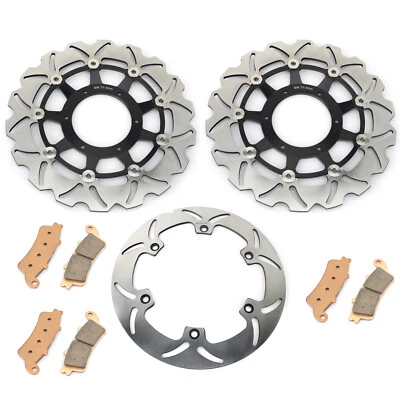 For Honda Front Rear Brake Rotors Disc+Pads VTX1800R VTX1800C VTX 1800 S T 02-11 - Image 1 of 4
