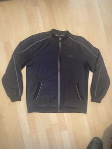OAKLEY Tracksuit Sports Top Full Zip Black In Large - Jumper, Sweatshirt, Golf - Picture 1 of 3