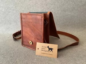 Leather Bag 7” Wide Goat Leather F7T Tall Flap Bag Handbag Magnet - Picture 1 of 8
