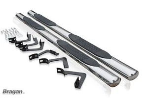 Side Bars Type B To Fit Nissan Navara D40 2005 - 2016 Steps Tubes Boards 4x4 Car - Picture 1 of 4