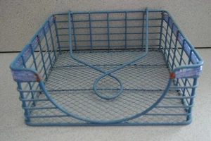 Servilletero - Alambre azul con borde de cuentas - Imagen 1 de 2