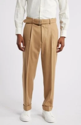 Officine Generale Hugo Pleat Wool & Cashmere Flannel Pants NWT $645 30 Waist - Image 1 of 4