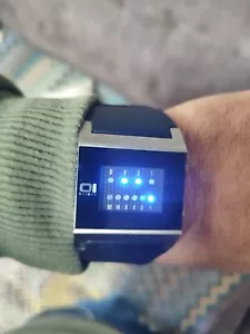 The One Binary Time Men's Watch Kerala Trance Used Blue lighat - Picture 1 of 12