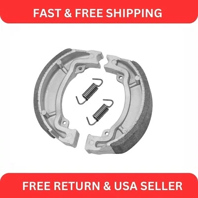 Caltric Rear Brake Shoes for Kawasaki KLX110 KLX110L 2002-2024 / 41048-1141 - Image 1 of 4