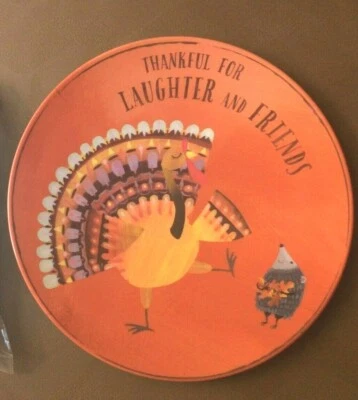 Pottery Barn Disney plate holiday school lunch Thanksgiving turkey party gift  , - Image 1 of 2