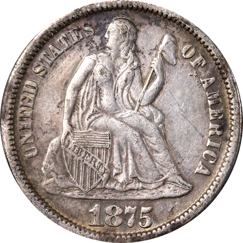 1875-P Seated Liberty Dime Great Deals From The Executive Coin Company Cover