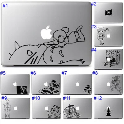 Apple Laptop Macbook Vinyl Sticker Cool Cute Anime Japan Graphic Design Decal  - Image 1 of 2
