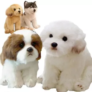 New Kids Dog Plush Toy Stuffed Animals Realistic Bulldog Pet Puppy Doll Toys US - Picture 1 of 44