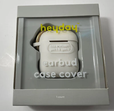 Heyday AirPods Gen 1/2 Silicone Case with Clip (Stone White) Stocking Gift - Image 1 of 4