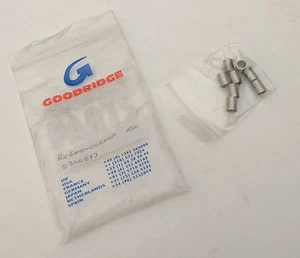 [G08] 8 x Goodridge Aeroquip 600 series -4AN hose crimp swage collar RC600-04CMP - Picture 1 of 1