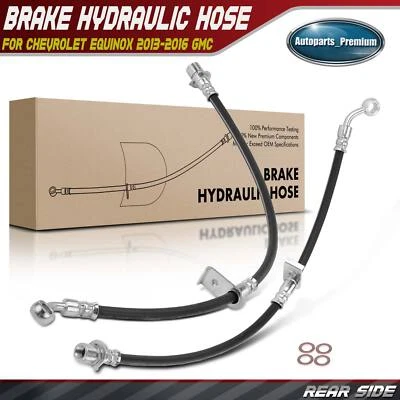 2x Manguera hidráulica de freno trasero derecho y derecho para Chevrolet Equinox 2013-2016 GMC Terrain Foto 1 de 4