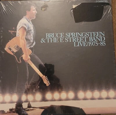 BRUCE SPRINGSTEEN & THE E STREET BAND LIVE 1975-85 unopened CASSETTE TAPES/Book - Image 1 of 2