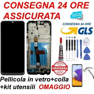 DISPLAY SAMSUNG GALAXY SM-A226 A22 5G FRAME LCD VETRO TOUCH SCREEN ORIGINALE - Afbeelding 1 van 2