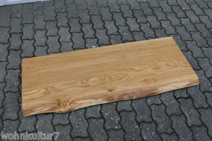 Tablero de mesa de lavabo placa roble salvaje madera maciza con borde de árbol NUEVO madera encolada - Imagen 1 de 11
