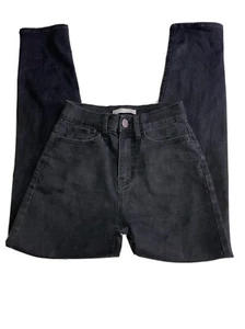 Pre-Owned Distressed Girls Black Skinny Jeans #026 - Picture 1 of 12