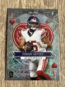 2023 Wild Card 5 Stacked Deck TOMMY DEVITO Ace Heart Lazers Platinum 1/1 #SD-TD - Picture 1 of 10