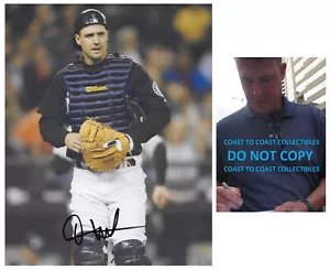Dan Wilson signed Seattle Mariners Baseball 8x10 Photo Proof COA handsigniert! - Bild 1 von 2