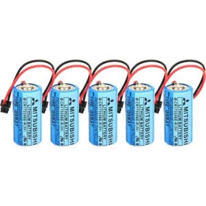 5X CR17335SE-R/3V Q6BAT PLC 3V Li-ion Battery For Mitsubishi Q25PRHCPU Q170HBATC - Picture 1 of 5