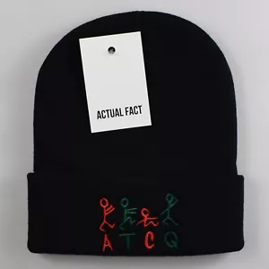 Actual Fact ATCQ Tribe Called Quest Roll Up Black Beanie Hat - Picture 1 of 1