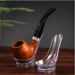 Transparent Acrylic Smoking Pipe Stand Rack Holder Single Pipe Holder NEW - Picture 1 of 5