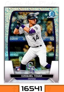 2023 BOWMAN CHROME ROOKIE MOJO REFRACTOR EZEQUIEL TOVAR ROCKIES #15 - Picture 1 of 1