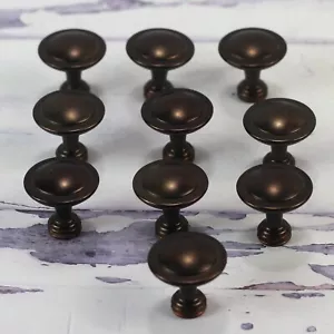 Cabinet Knobs Drawer Pulls Classic Traditional Mushroom Oil Rubbed Bronze QTY 10 - Picture 1 of 8