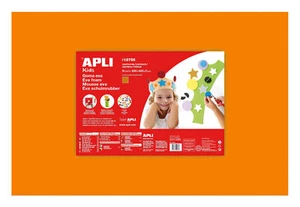 Espuma EVA Termoformable 40x60 Cm Naranja 5 Hojas. - Imagen 1 de 1