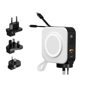 Snap Wireless Universal 6 in 1 Charger and Travel Power Adapter for AU/US/UK/EU