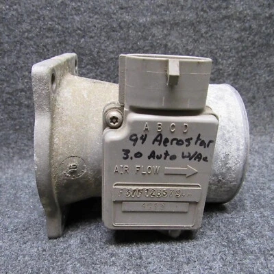 Ford Aerostar 1994 3,0 flujo de aire masivo sensor MAF F37F-12B579-DA OEM J243 Foto 1 de 4