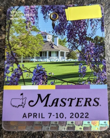 2022 MASTERS BADGE AUGUSTA NATIONAL GOLF CLUB *SCOTTIE SCHEFFLER WINS!* Cover