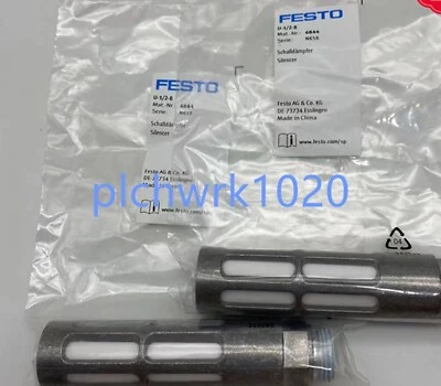 1 PCS NEW IN BOX FESTO All Metal Aluminum Muffler U-1/2-B 6844 - Image 1 of 3