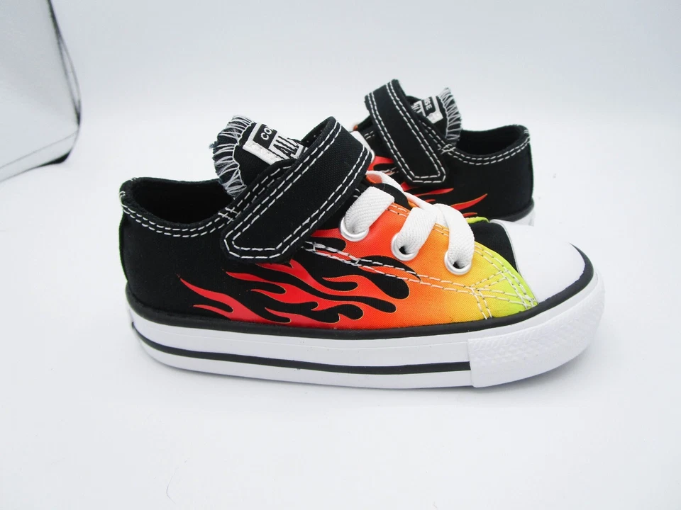 Converse Boys Chuck Taylor All Star 766199F Black Casual Shoes Sneakers Size 7