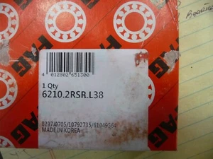FAG 6210.2RSR.L38 Radial/Deep Groove Ball Bearing - Picture 1 of 1