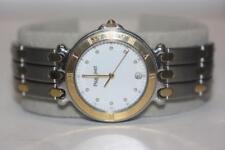 Men's Pequignet Moorea 18K Yellow Gold Two-tone Stainless Steel White Dial Watch