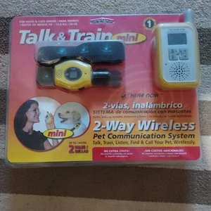 Neu Talk & Train MINI 2-Wege drahtlos Haustier kommunizieren Anruf GPS Halsband Hund Welpe - Bild 1 von 3