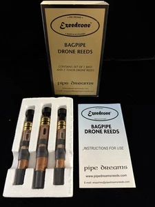 Cañas de dron gaita Ezeedrone - Juego Pipe Dreams - 1 bajo y 2 tenores - Imagen 1 de 3