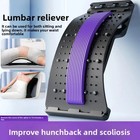 Back Massager Stretch Lumbar Support Relaxation Spine Pain Relief Vertebral...