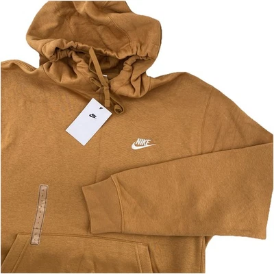 NIKE Club Fleece Hoodie Gold Tan Men’s Large NWT Sports Outdoors Preppy Hipster - Image 1 of 4