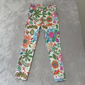 Gretchen Scott Gripe Less Women's Floral Multicolor Chino Ankle Pants L Tropical - Picture 1 of 9