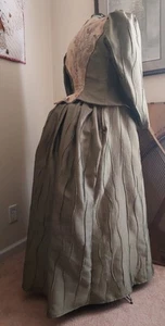 Victorian Plus Size 2 Piece Bustle Gown Dress Reproduction Costume - Picture 1 of 7