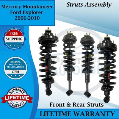 Monroe OEM Front & Rear Struts For 2006-2010 Ford Explorer/Mercury Mountaineer - Image 1 of 4