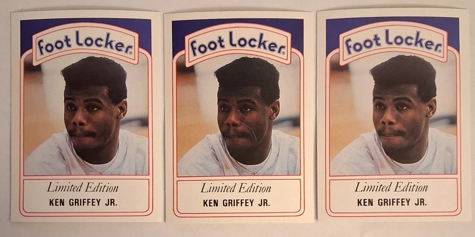 (3) Tarjetas de baloncesto Ken Griffey Jr Mariners 1991 Foto 1 de 1