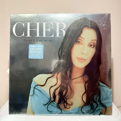 CHER BELIEVE WHITE Vinyl Barnes & Noble Edition NEW SEALED - Image 1 of 4