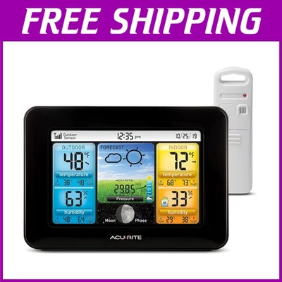 Color Display Weather Station with Outdoor Sensor - Image 1 of 4